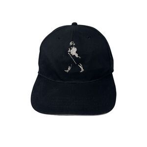 Johnnie Walker Black Promo Hat Cap Black Embroidered Adjustable